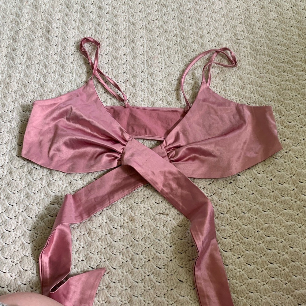 Front tie up lingerie